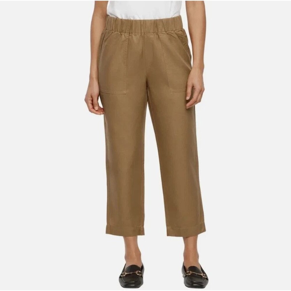 Banana Republic Tapered Crop Pants Tan Women’s XL Ankle Casual Work Trousers